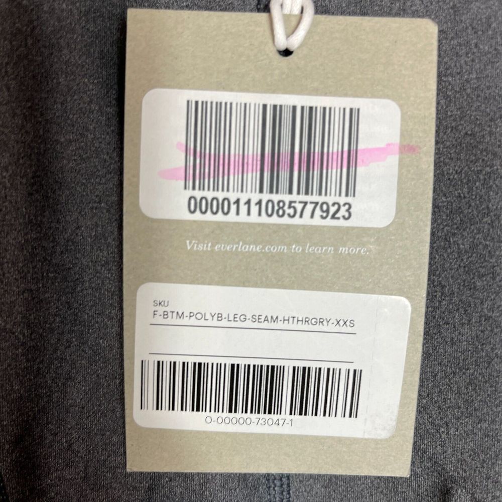 Everlane Perform Leggings Womens Size XXS 2XS Gray Heather Pocket High Rise NEW - Picture 6 of 13